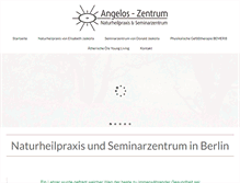 Tablet Screenshot of angelos-zentrum.de